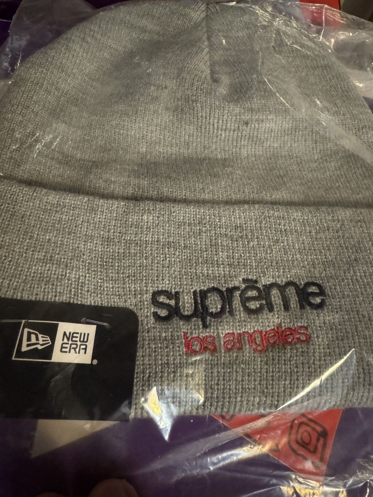 Supreme Supreme New Era Classic Logo Shop Beanie Size ONE SIZE - 1 Thumbnail