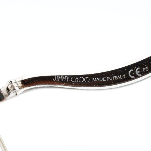 Jimmy Choo Jimmy Choo JC256 012R 00 Eyeglasses Brown/Silver 53mm Frame Size ONE SIZE - 9 Thumbnail