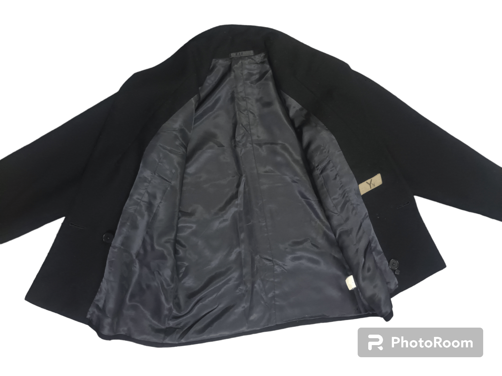 Yohji Yamamoto 🔥 Y'S YOHJI YAMAMOTO Black Jacket / Coat 🔥 Size S / US 4 / IT 40 - 3 Thumbnail