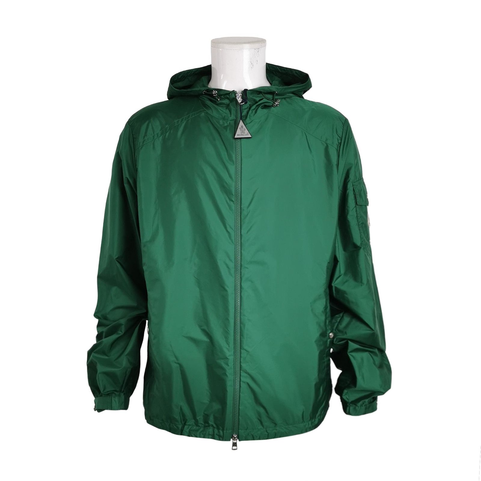Moncler Moncler Green Solid Hooded Jacket XXL Size US XXL / EU 58 / 5 - 1 Thumbnail
