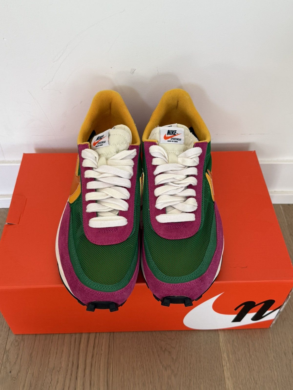 Nike × Sacai Nike Sacai LD WAFFLE Pine Green Clay Orange Size US 10.5 / EU 43-44 - 2 Thumbnail