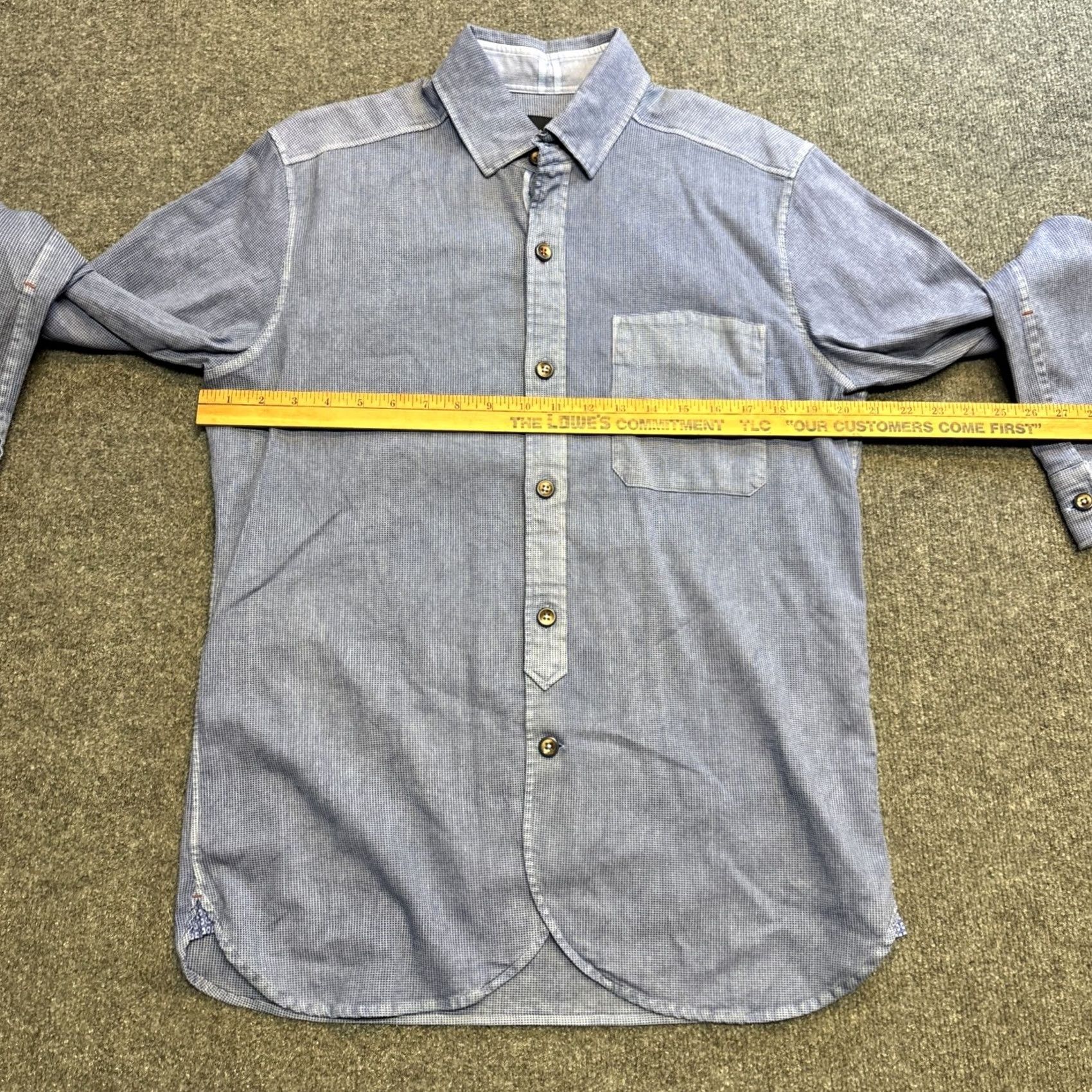 Robert Graham Robert Graham Button-Up Shirt Mens Medium Blue Tailored Fit Modern Americana Shirt Modern Americana Blues Gecko Geometric Pattern Button-Up Mens Size US M / EU 48-50 / 2 - 4 Thumbnail