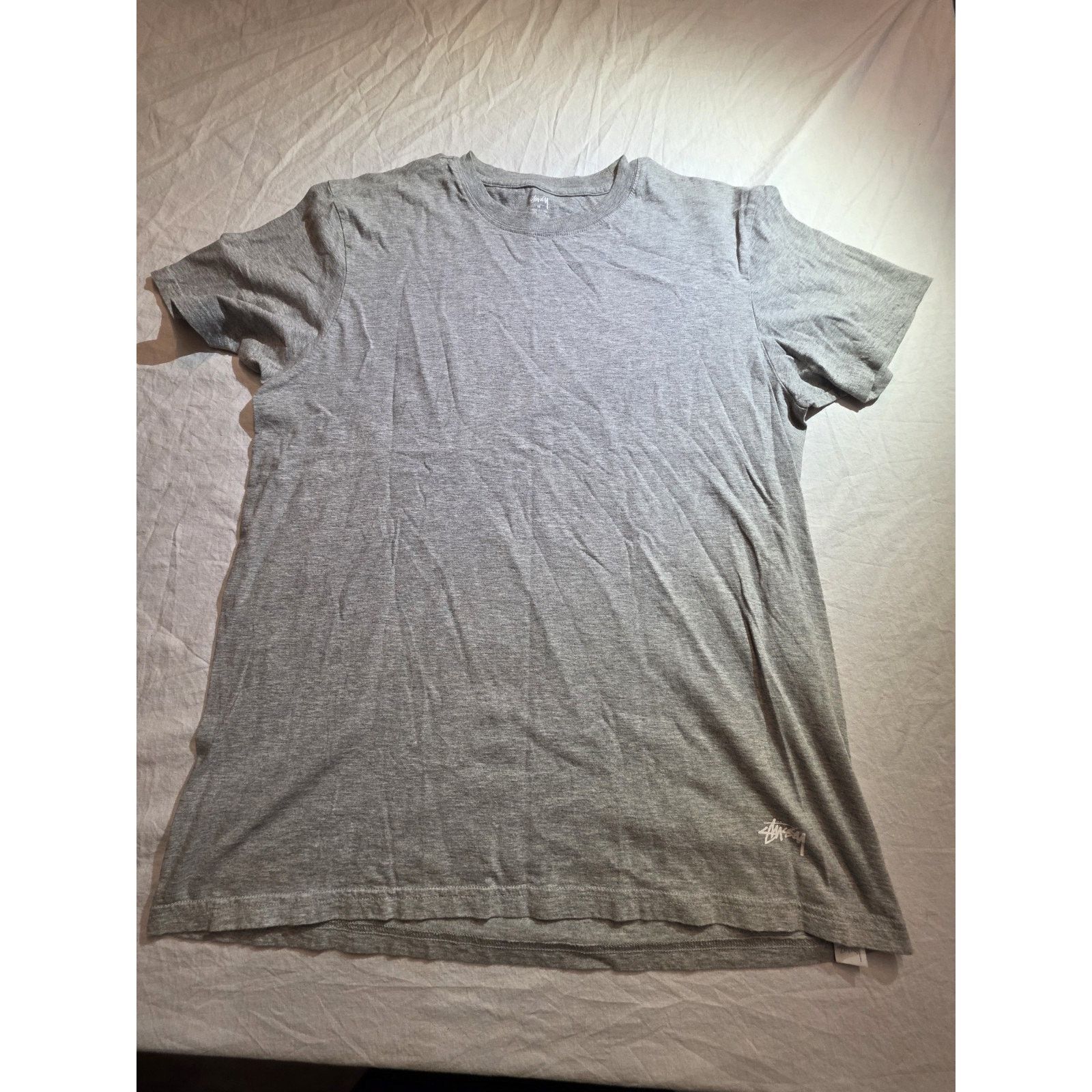 Stussy Stussy Men's Size Medium Grey Blank Short Sleeve T-Shirt Size US M / EU 48-50 / 2 - 3 Thumbnail
