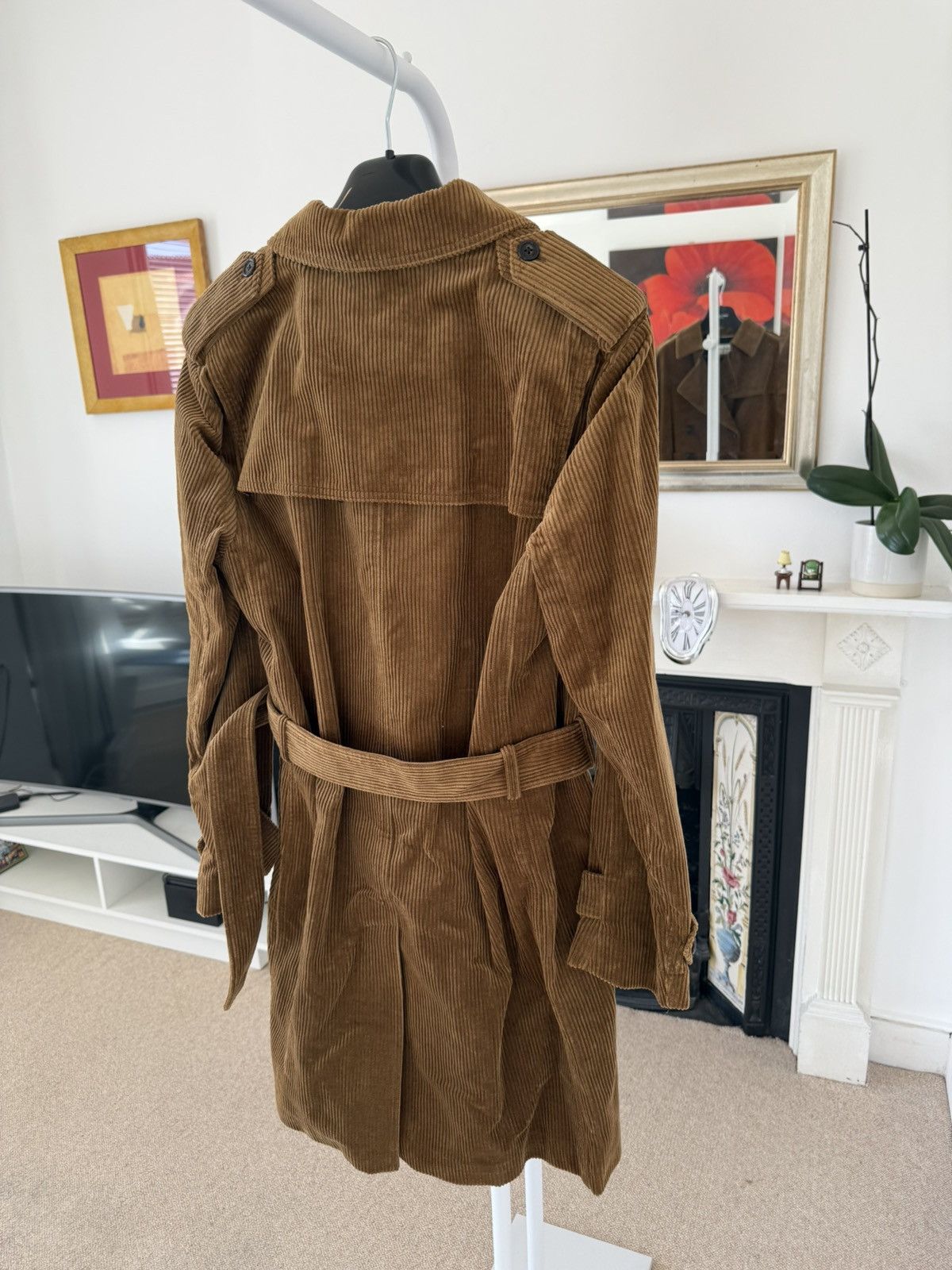 Saint Laurent Paris FW18 Saint Laurent Corduroy Belted Trench Coat Size US M / EU 48-50 / 2 - 5 Thumbnail