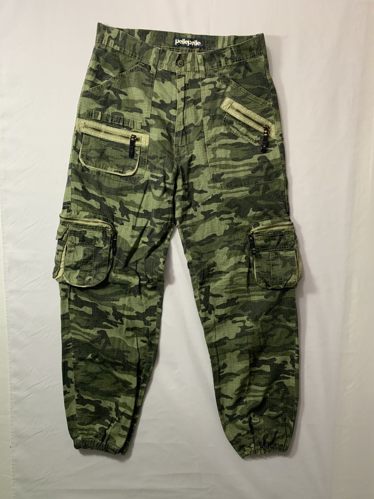Pelle Pelle Vintage 90s Marc Buchanan Pelle Pelle Multi Pocket Cargo Size US 34 / EU 50 - 1 Thumbnail
