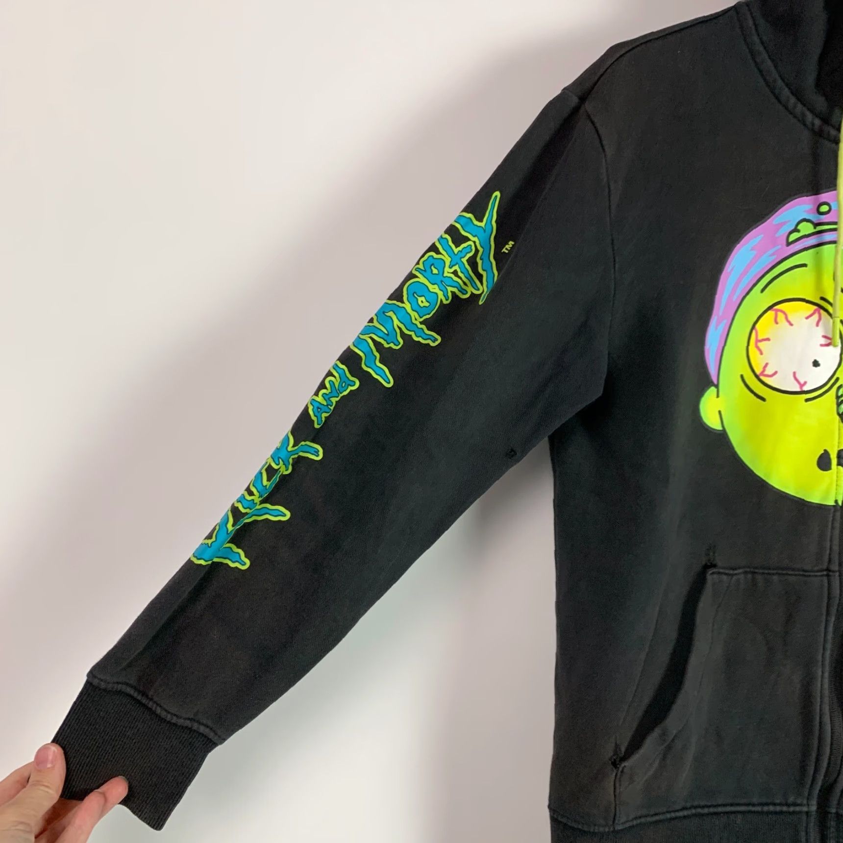 Puma PUMA Hoodie Mens Large Black Full Zip Hooded Jacket Adult Swim Rick & Morty Size US L / EU 52-54 / 3 - 2 Thumbnail