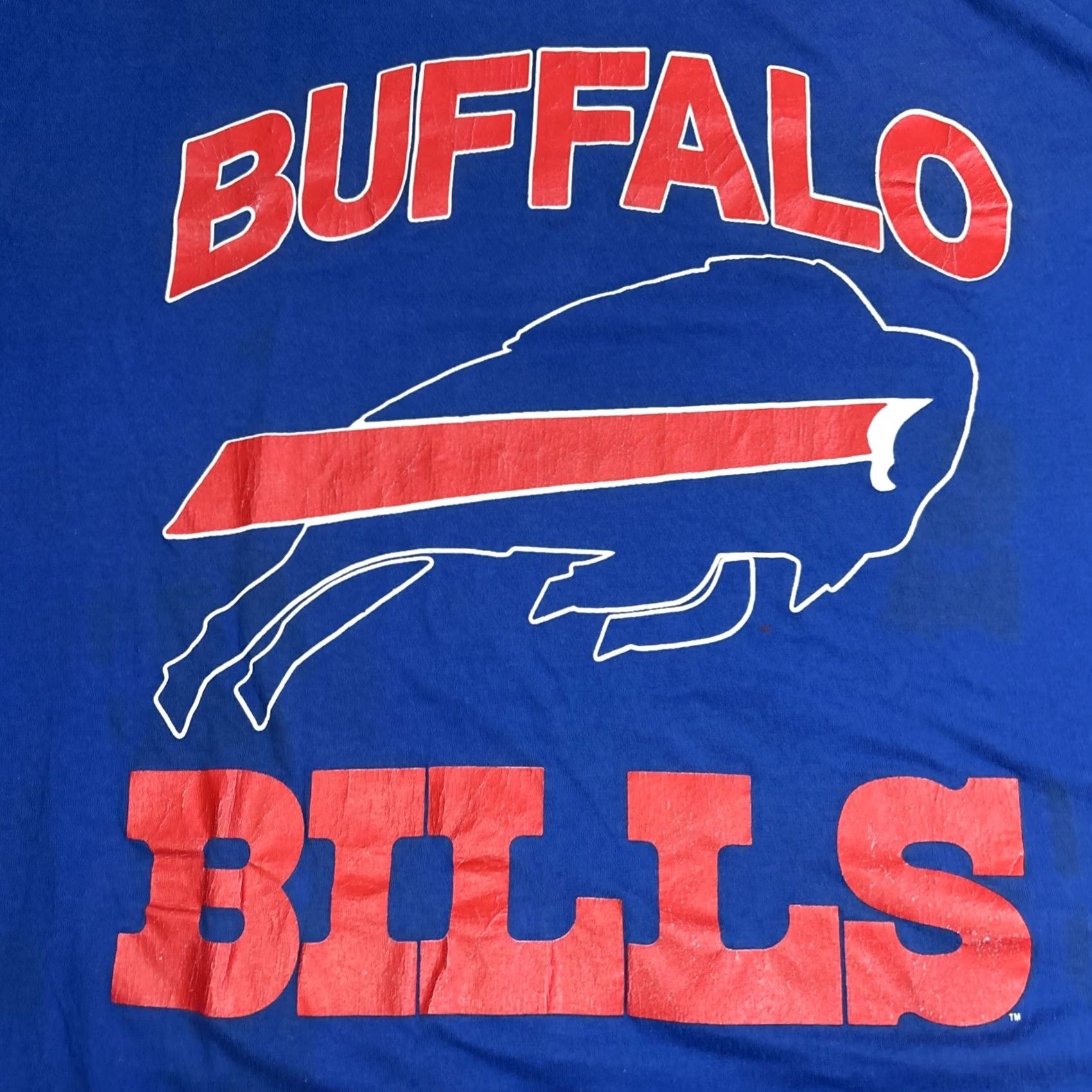 Vintage VINTAGE Buffalo Bills Oversized T-Shirt Sleep Shirt 4XL Blue Mens Graphic Bill 4XL Size US XXL / EU 58 / 5 - 2 Thumbnail