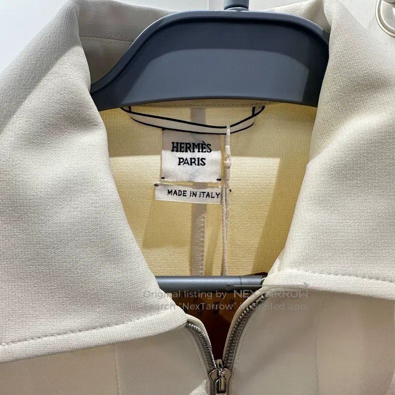 Hermes Hermes Beige Zipper Jacket Size XXS / US 00 / IT 34 - 4 Thumbnail