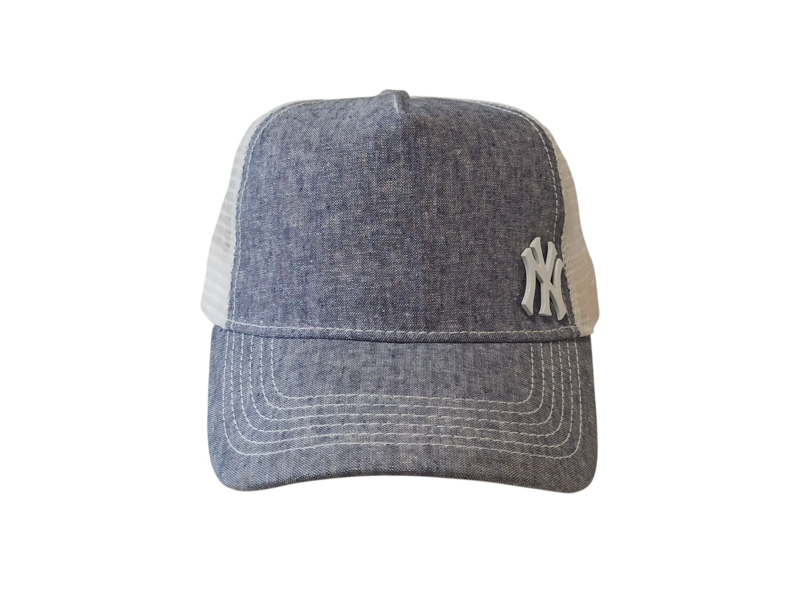 New Era RARE New Era NY Yankees Metal Logo Vintage Trucker Hat Size ONE SIZE - 1 Thumbnail
