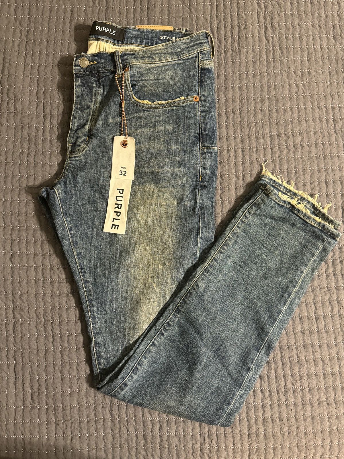 Purple × Purple Brand PURPLE- P001- Mechanic Vintage Indigo Size US 32 / EU 48 - 1 Thumbnail