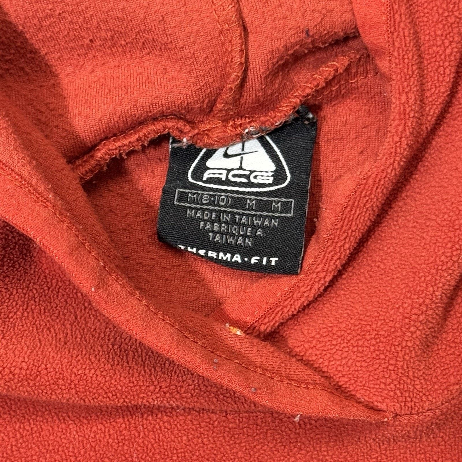 Nike ACG Nike ACG Pullover Womens Medium Orange Therma-Fit Fleece Size M / US 6-8 / IT 42-44 - 5 Thumbnail
