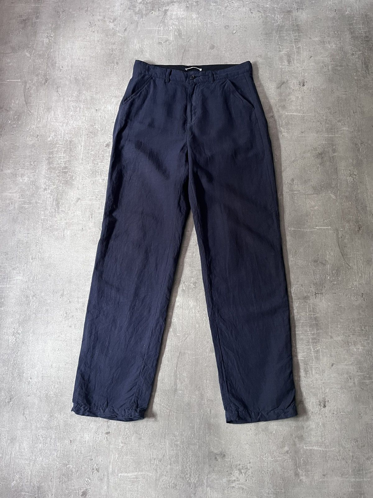 Our Legacy Our Legacy navy cotton linen pants Size US 30 / EU 46 - 1 Thumbnail