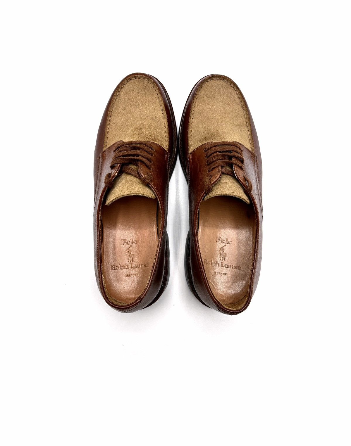 Polo Ralph Lauren Polo Ralph Lauren Two-Tone Split Toe Derby Shoes Size US 9.5 / EU 42-43 - 7 Thumbnail