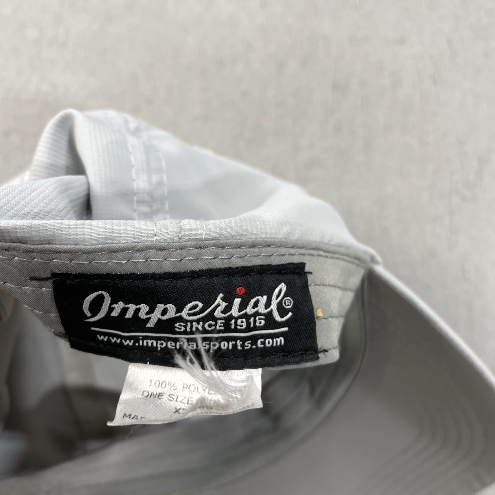 Imperial Imperial Golf Hat Adult One Size Gray Strapback Adjustable Cap Size ONE SIZE - 5 Thumbnail