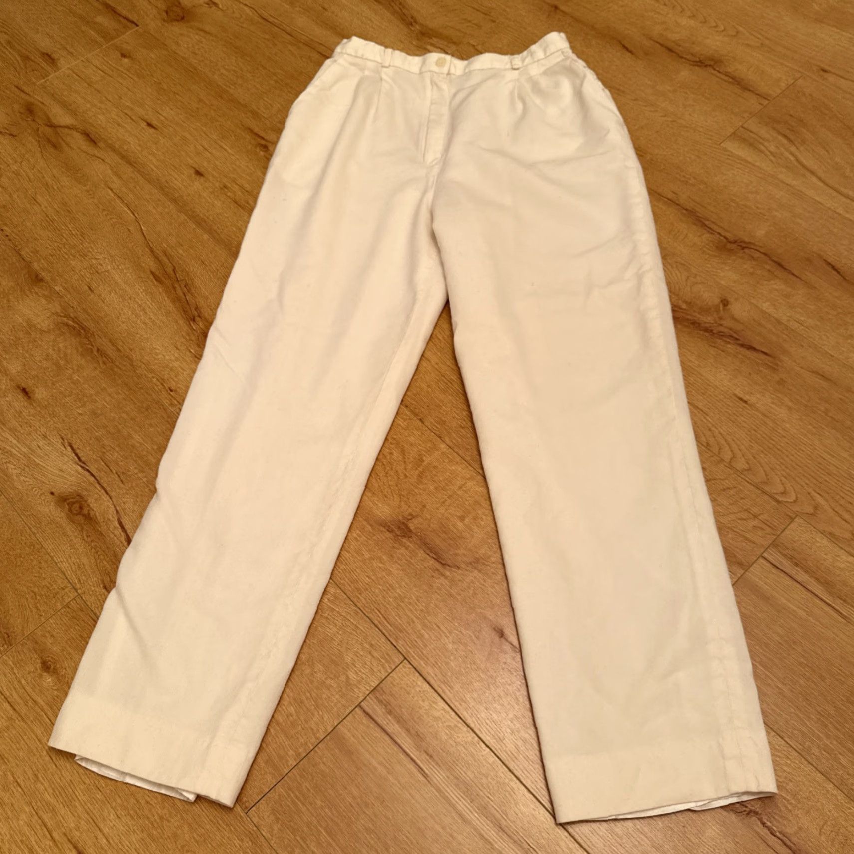 Pendleton VINTAGE Pendleton Wool Trousers Cream Pleat Lined Pockets Winter Classic Womens 12 Size 34" / US 12 / IT 48 - 2 Thumbnail