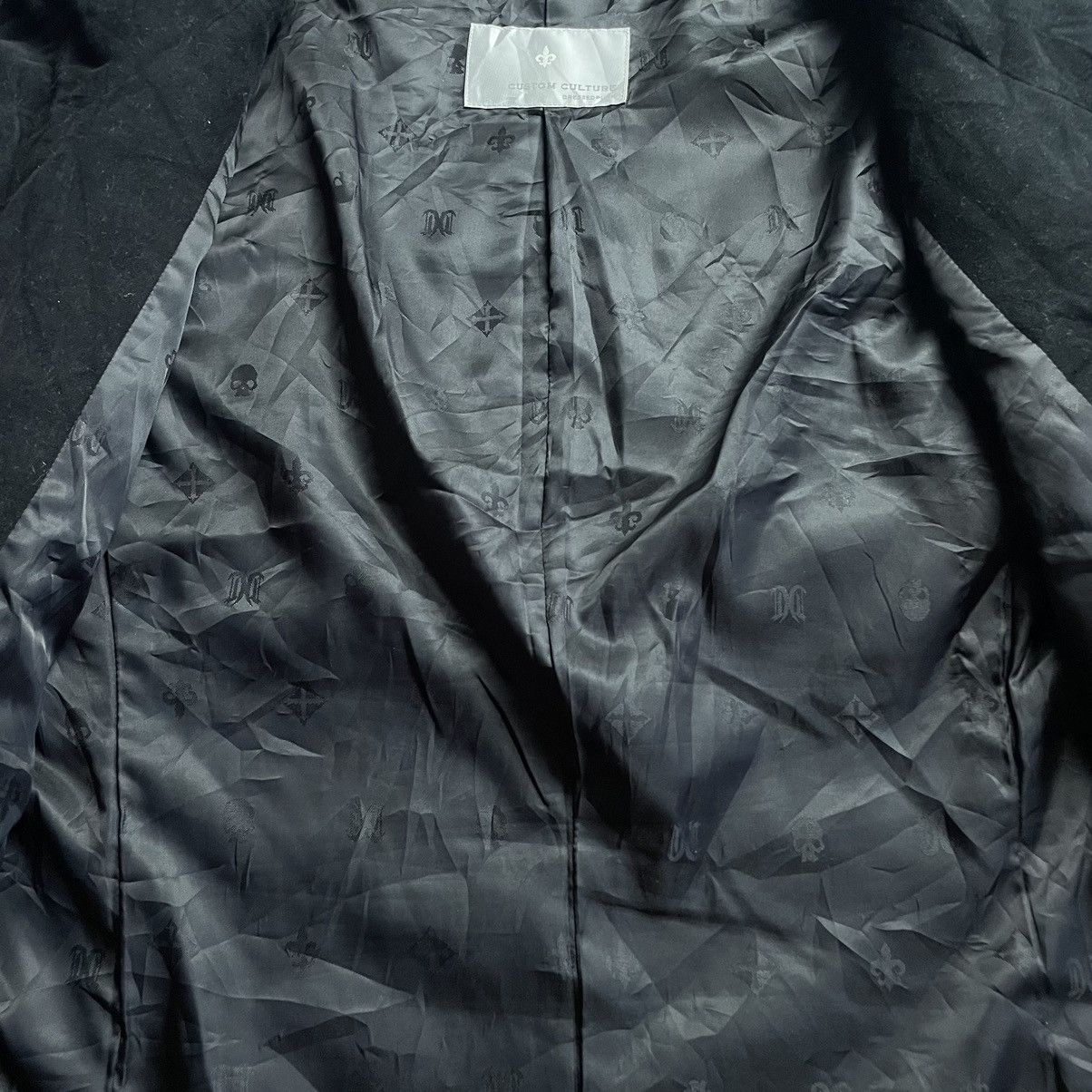 If Six Was Nine × Le Grande Bleu (L.G.B.) × Seditionaries 🇯🇵 CUSTOM CULTURE DRESSEDPUNK VELVET ASYMMETRICAL JACKET Size US L / EU 52-54 / 3 - 17 Thumbnail