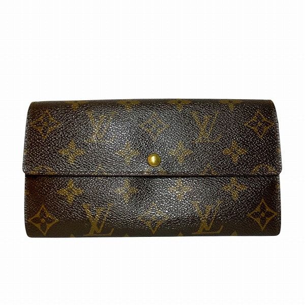 Louis Vuitton Louis Vuitton Louis Vuitton Pochette Portemonnaie Credit Monogram Long Wallet Canvas Long Wallet M61725 Size ONE SIZE - 1 Thumbnail