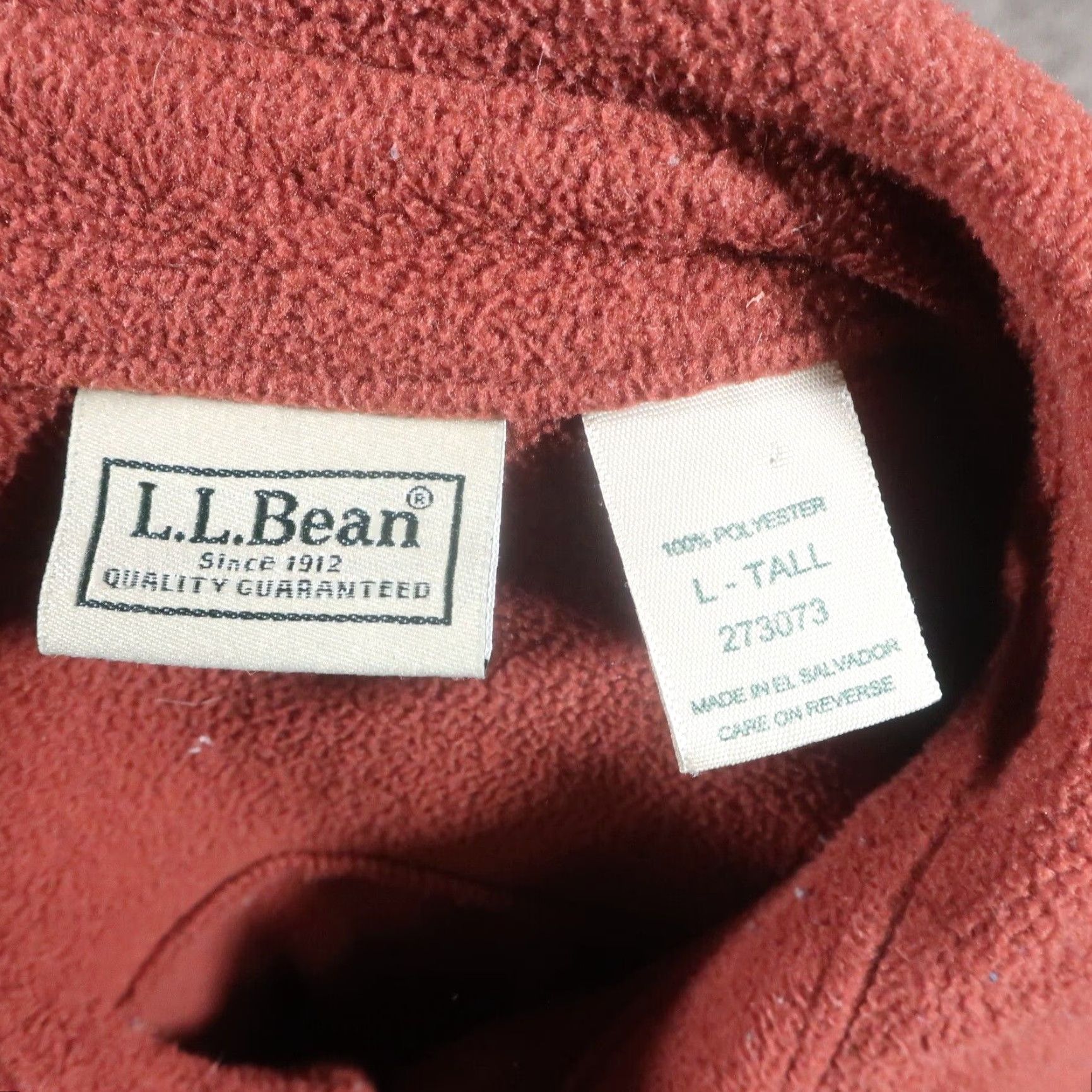 Vintage L.L. Bean Jacket Mens L Button Up Fleece Jacket Oversized Long Red Size US L / EU 52-54 / 3 - 7 Thumbnail