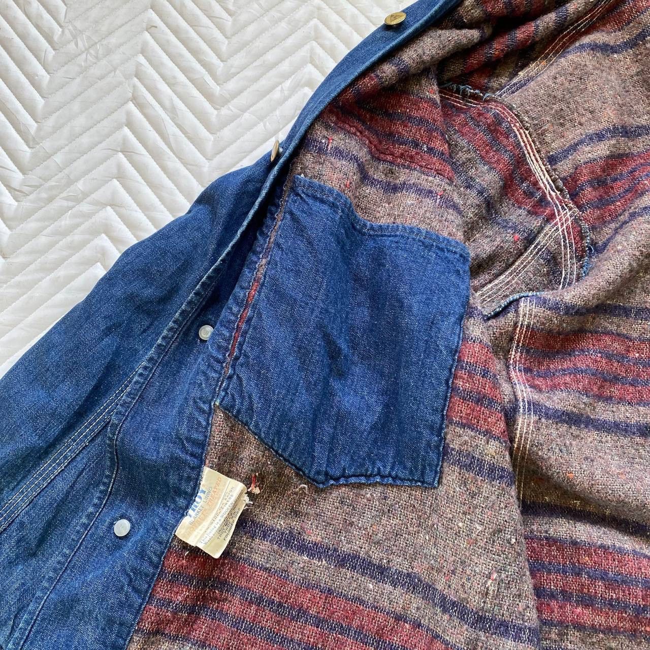 Sears True Vintage 50s Sears Denim Chore Jacket Size US XL / EU 56 / 4 - 9 Thumbnail