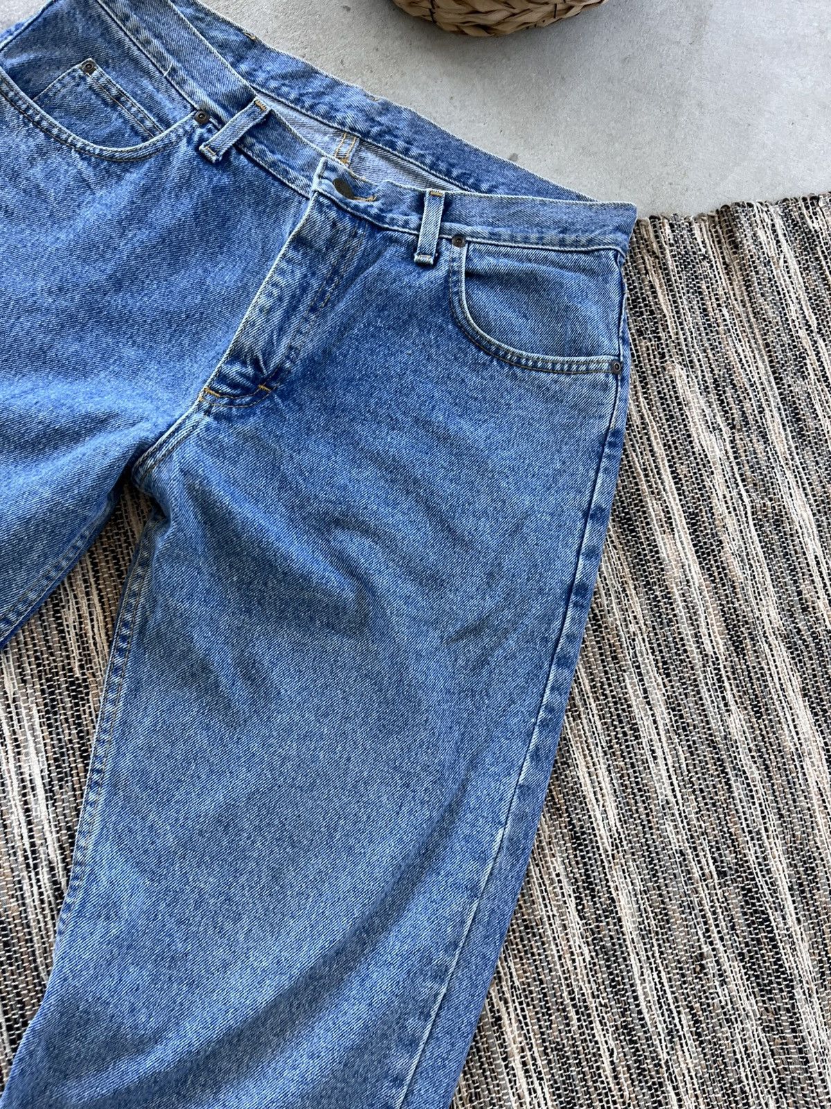 Lee Vintage Lee Blue Denim Jeans Workwear Classic Fit 34/32 Y2K Size US 34 / EU 50 - 8 Thumbnail