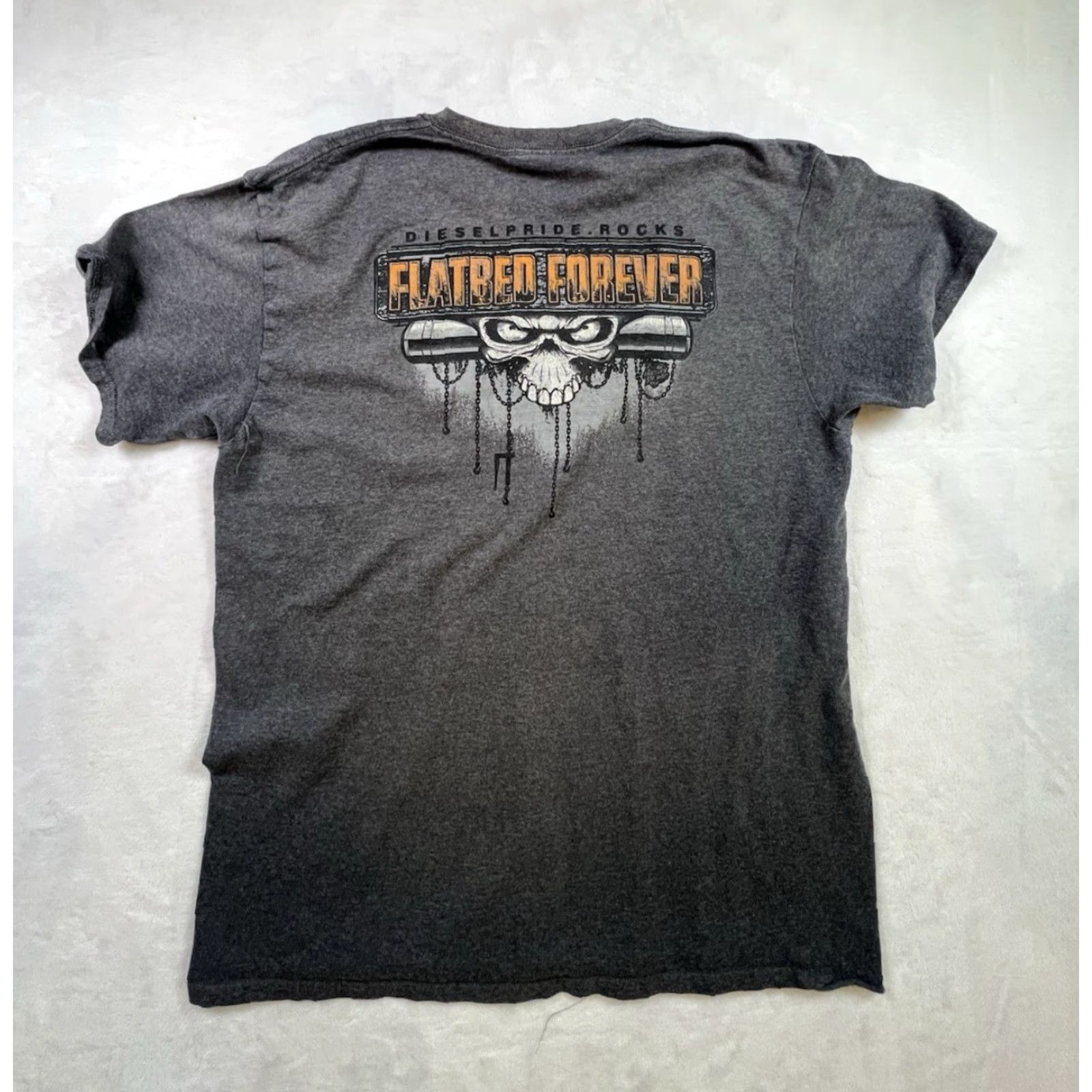 Delta VINTAGE Diesel Pride Flatbed Forever Skull Graphic Short Sleeve Tshirt | Size L Size US L / EU 52-54 / 3 - 6 Thumbnail