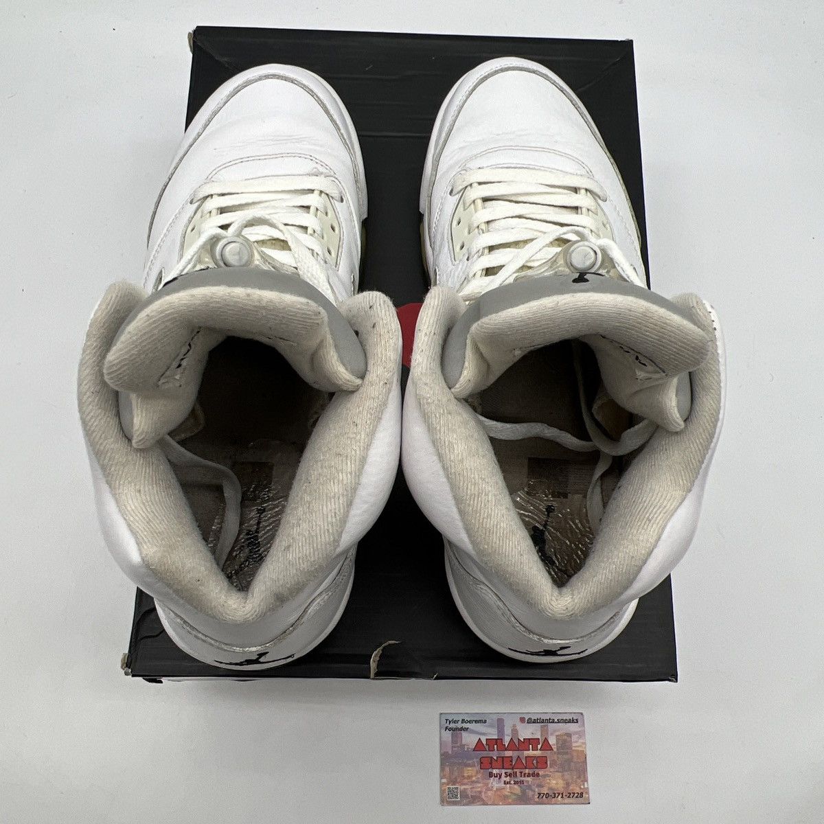 Jordan Brand Air Jordan 5 metallic white Size US 10 / EU 43 - 7 Thumbnail