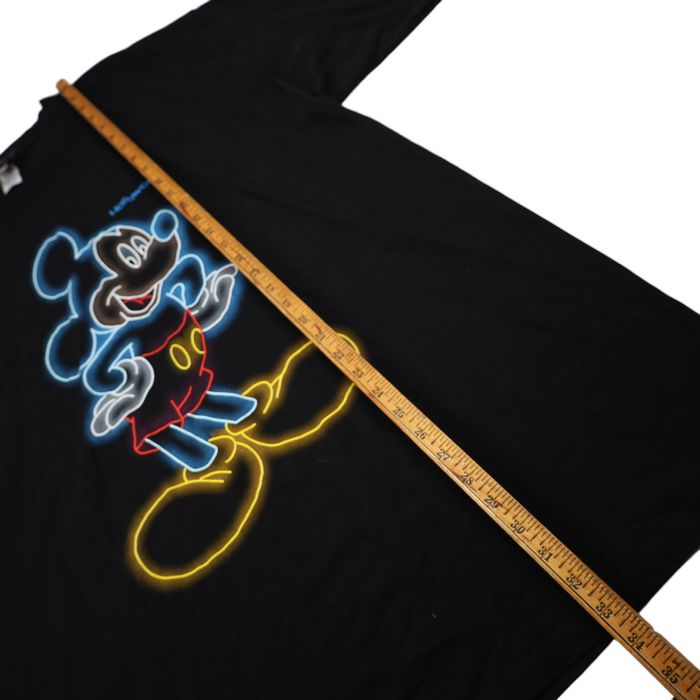 Vintage Vintage Disney Mickey Mouse Neon Glow Graphic T Shirt Grailed