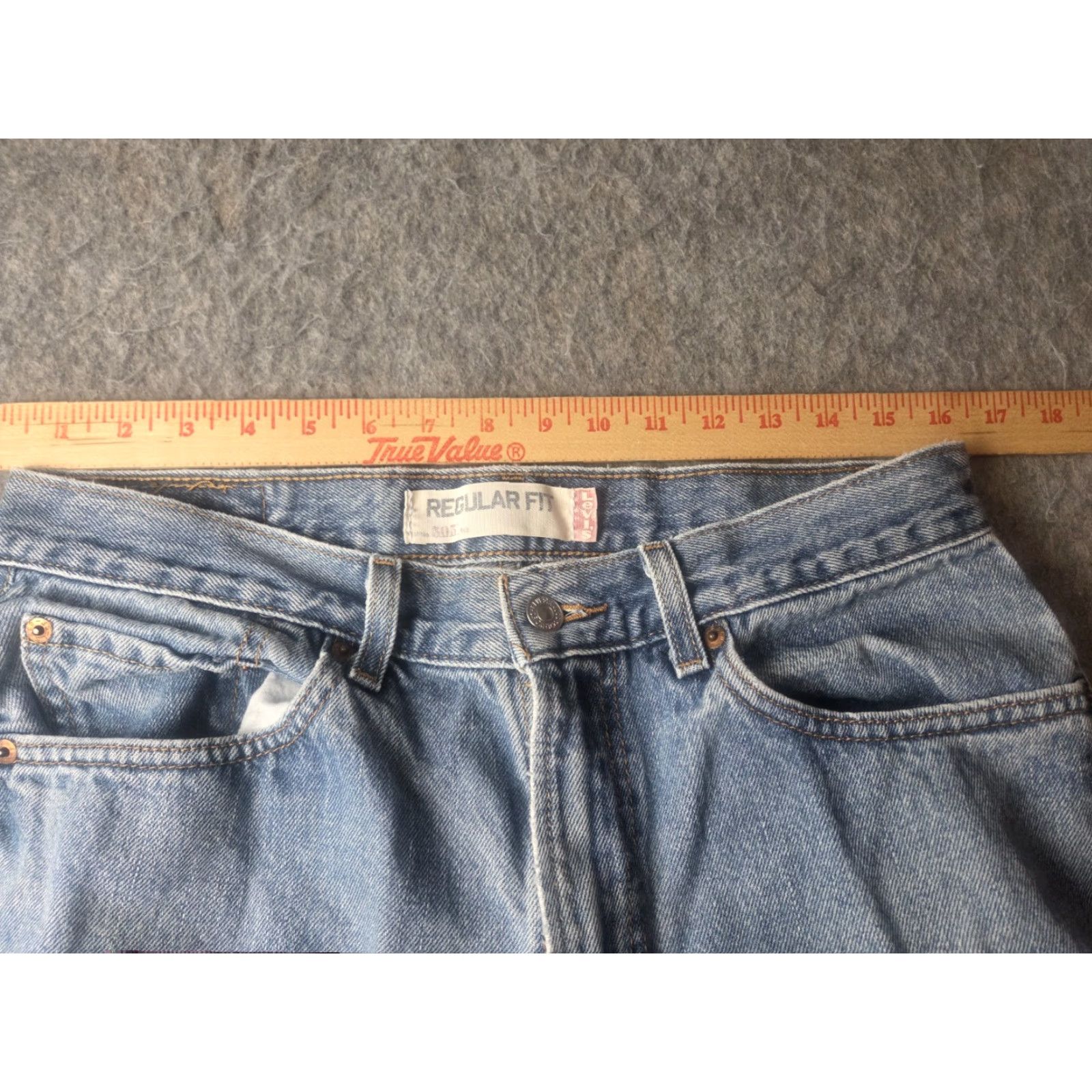 Levi's VINTAGE Levi's 505 Jeans Men 32x32 Blue Denim Straight 5-Pocket Distressed Look Mens Jeans Blue Regular Fit Size US 32 / EU 48 - 7 Thumbnail