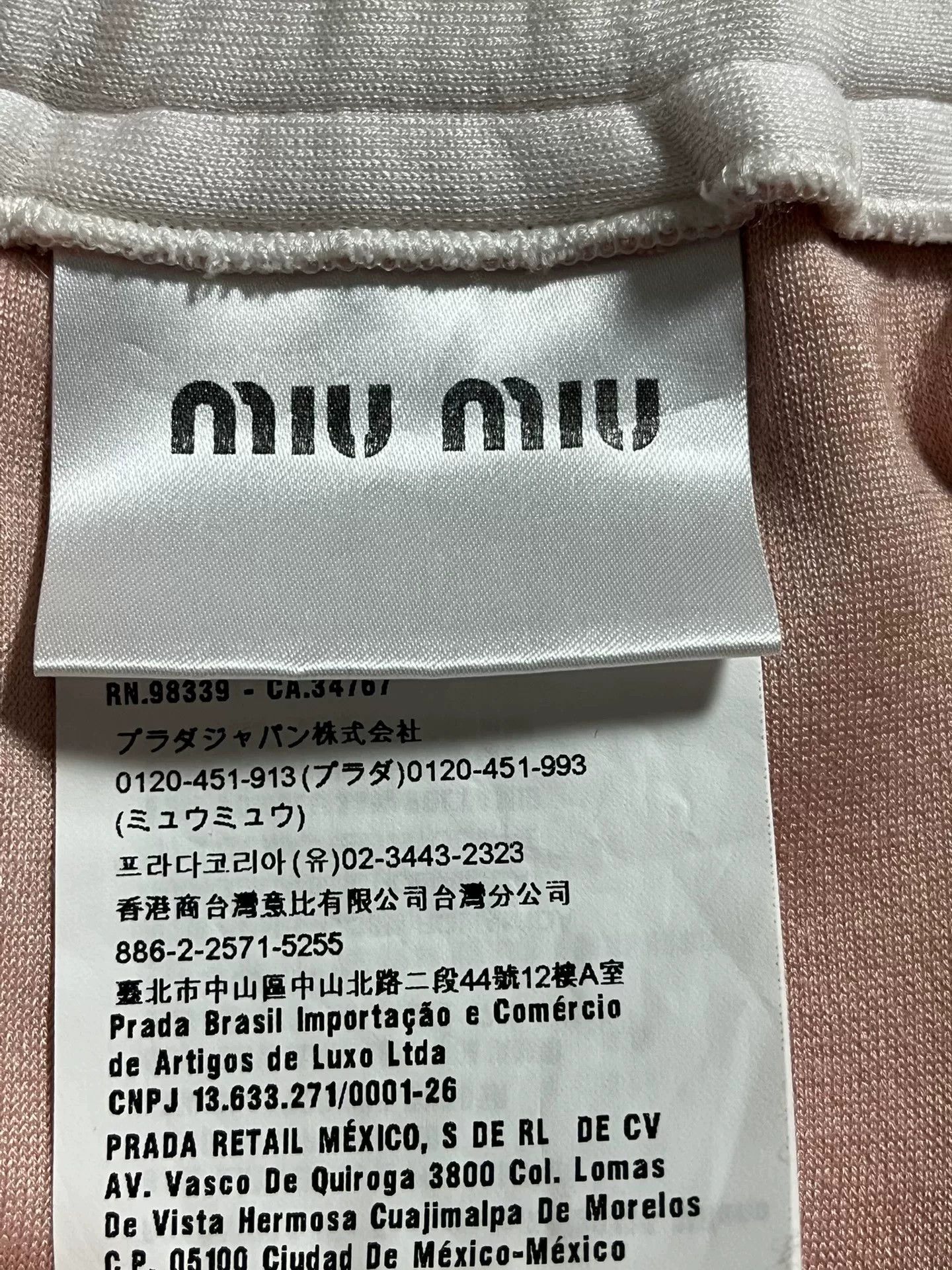 Miu Miu MIU MIU Pink Logo A-Line Drawstring Short Skirt Wmn M 19FW Size 27" / US 4 / IT 40 - 6 Thumbnail