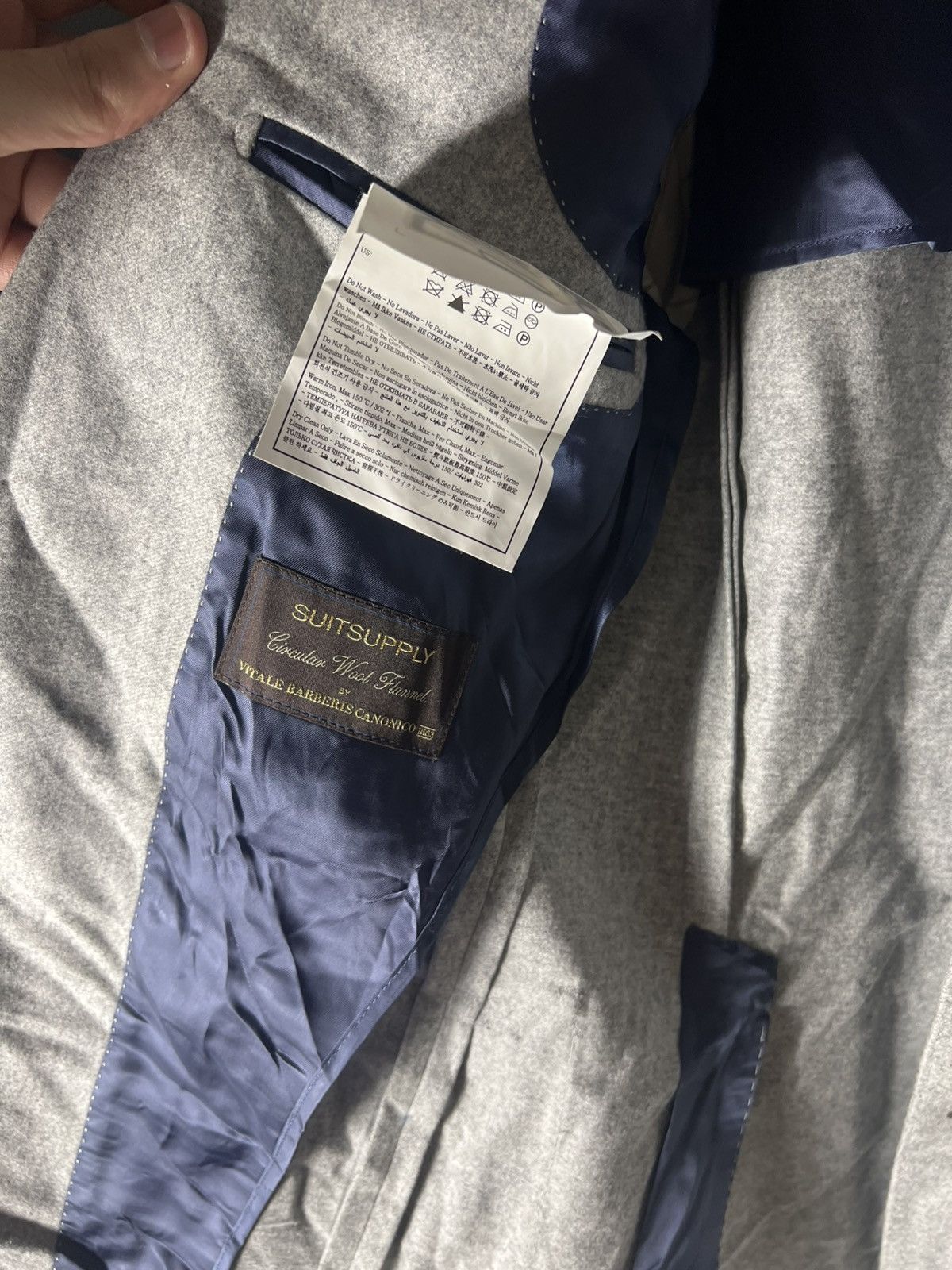 Suitsupply × Vintage VERY RARE SUITSUPPLY WOOL SUIT BLAZIR JACKET DESIGNER LUXURY Size 42S - 7 Thumbnail