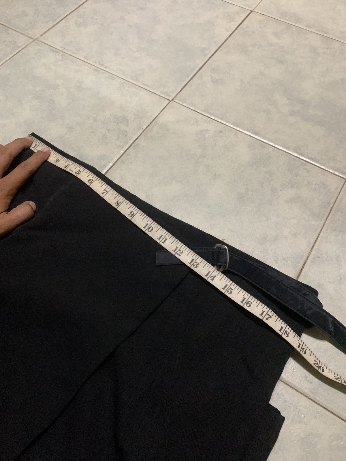 Yohji Yamamoto Y's Yohji Yamamoto Black Maxi Skirt Size 38" / US 16 / IT 52 - 15 Thumbnail