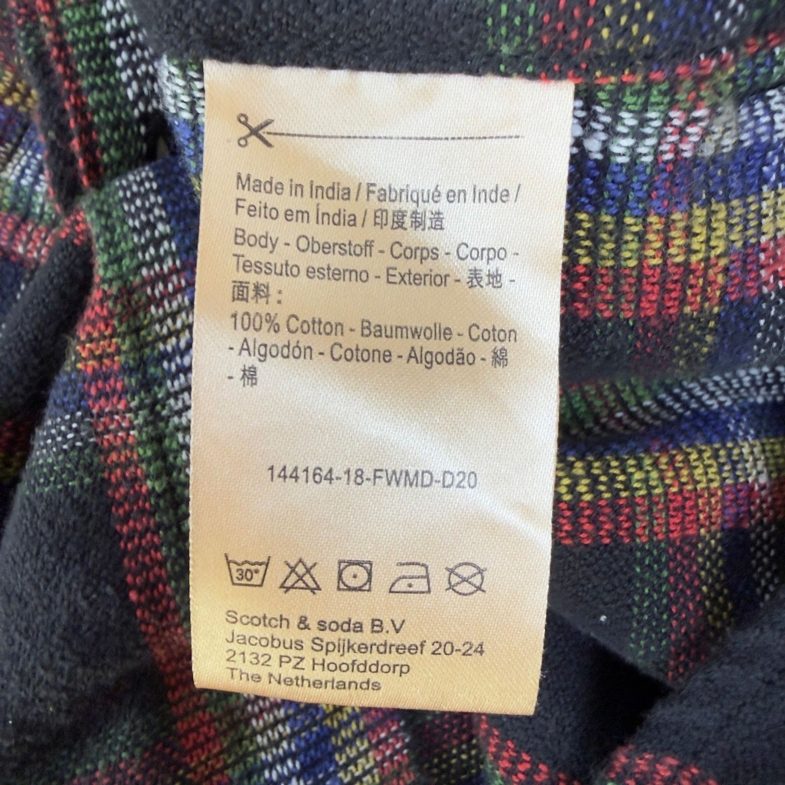 Scotch & Soda SCOTCH & SODA Relaxed Fit Woven Multicolor Long Sleeve Shirt Size US L / EU 52-54 / 3 - 8 Thumbnail