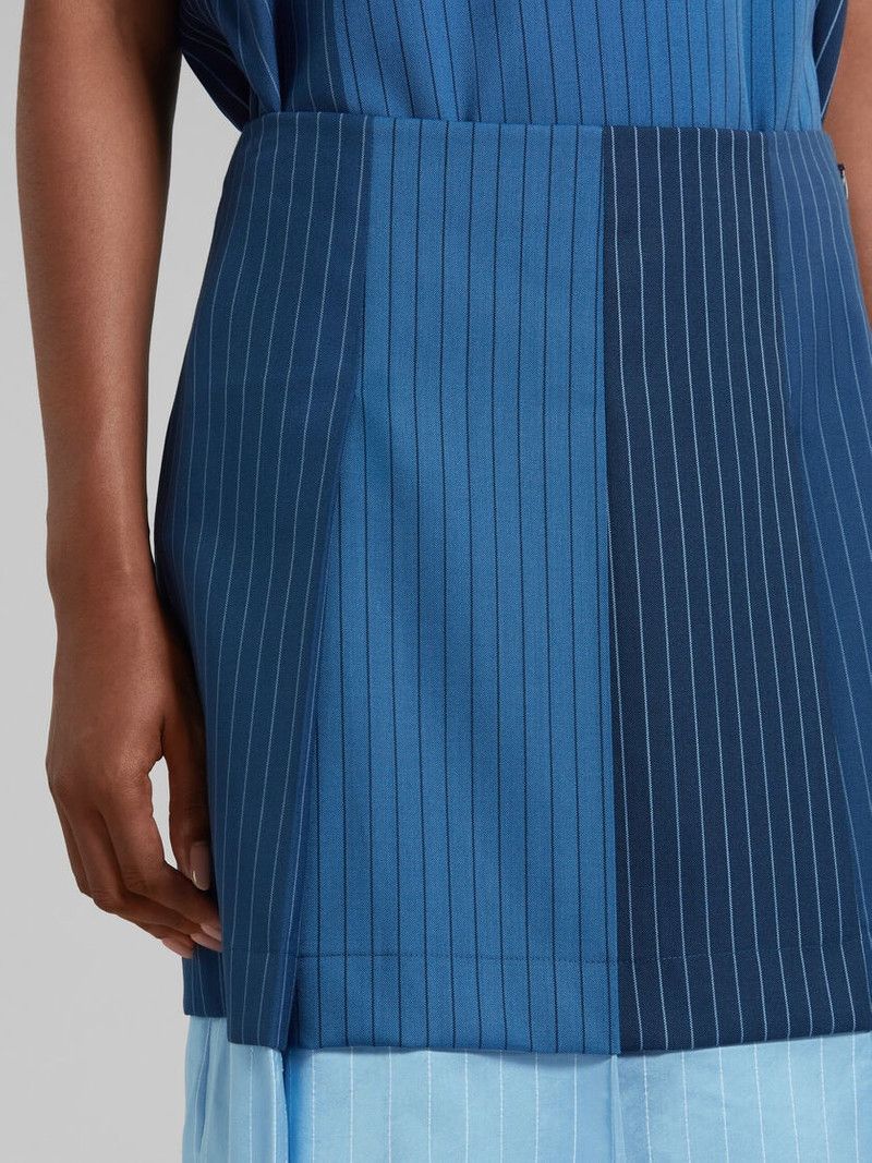 Marni o1y1125 Mini Skirt in Blue Size 28" / US 6 / IT 42 - 3 Thumbnail