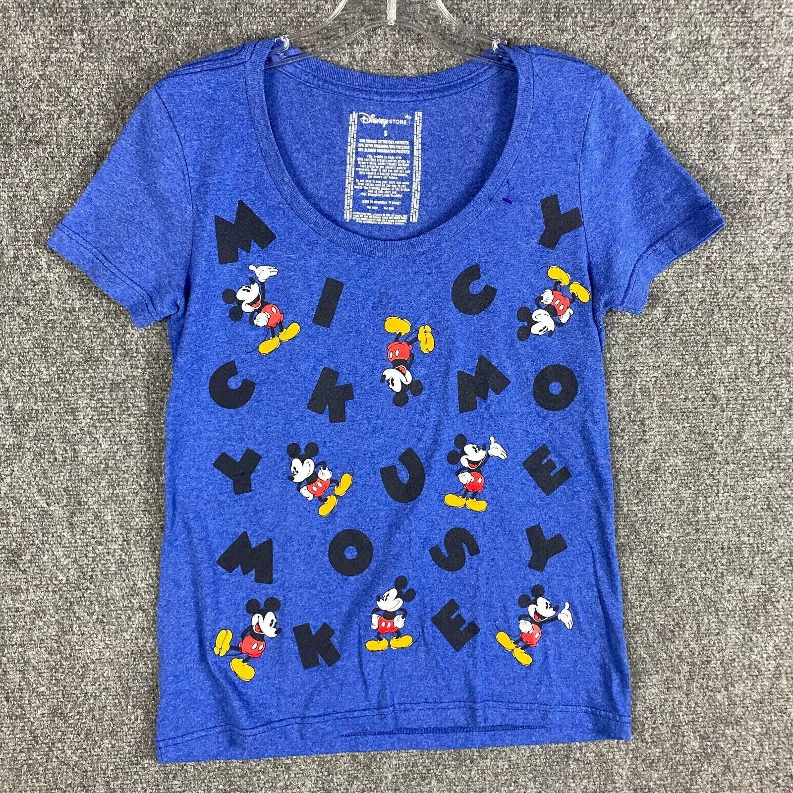 Disney Disney Mickey Mouse Top Women's Small Short Sleeve Organic S Size M / US 6-8 / IT 42-44 - 1 Thumbnail