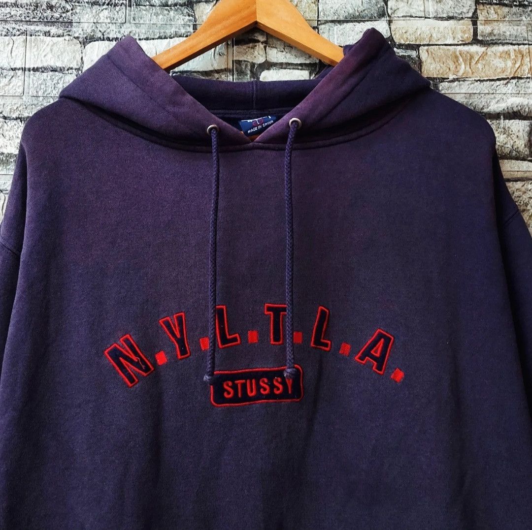 Stussy Vtg 90's STUSSY NYLTA Box Logo Pullover Hoodie Size US L / EU 52-54 / 3 - 2 Thumbnail