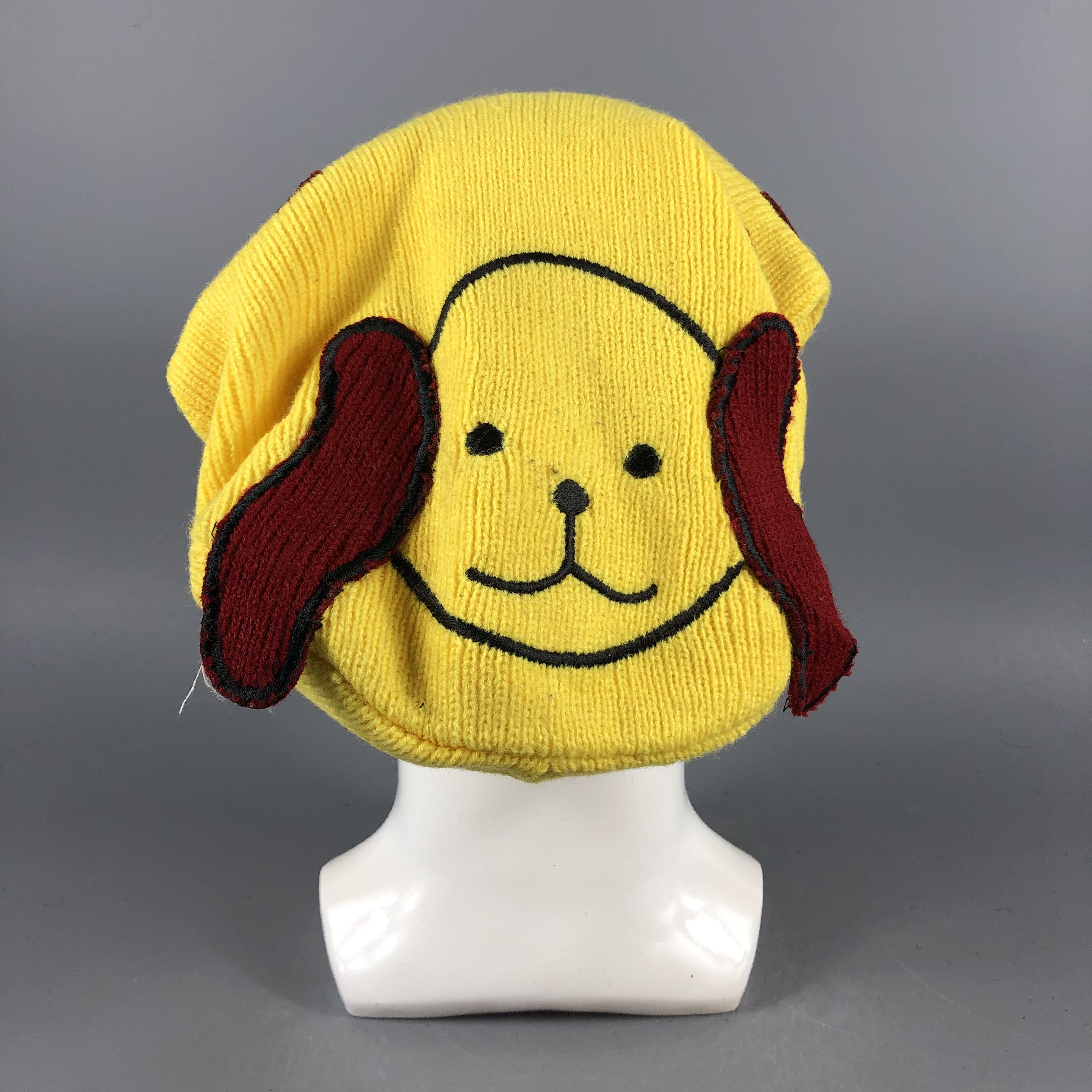 Japanese Brand × Vintage Japanese Brand Dog Slouchy Beanie Snow Hat Snow Cap -D1154 Size ONE SIZE - 2 Thumbnail