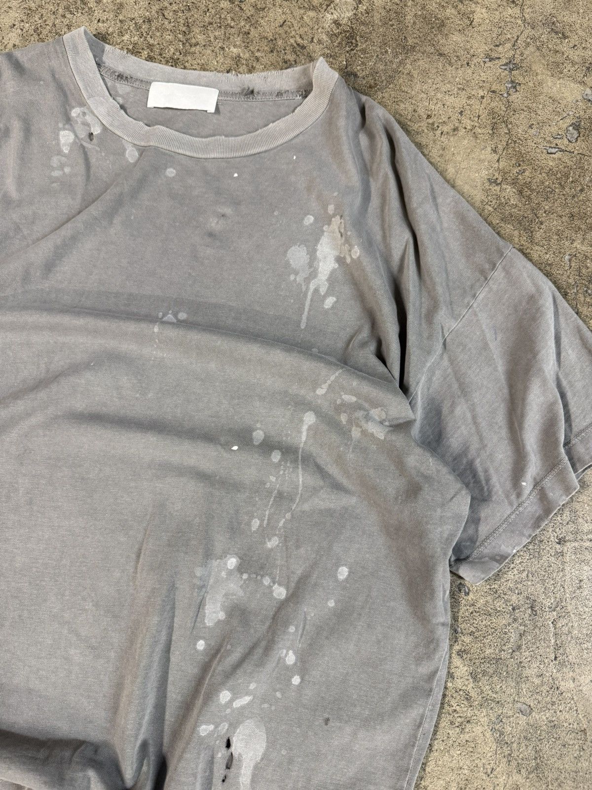ALEXANDER DIGENOVA Alexander Digenova Light Grey Bleach Tee Size US L / EU 52-54 / 3 - 3 Thumbnail