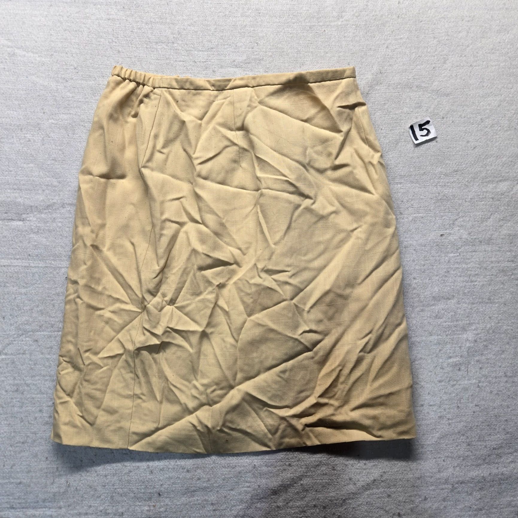 Worthington Worthington Skirt Adult Women Size 12 Yellow Business Pencil Short Women Size 34" / US 12 / IT 48 - 2 Thumbnail