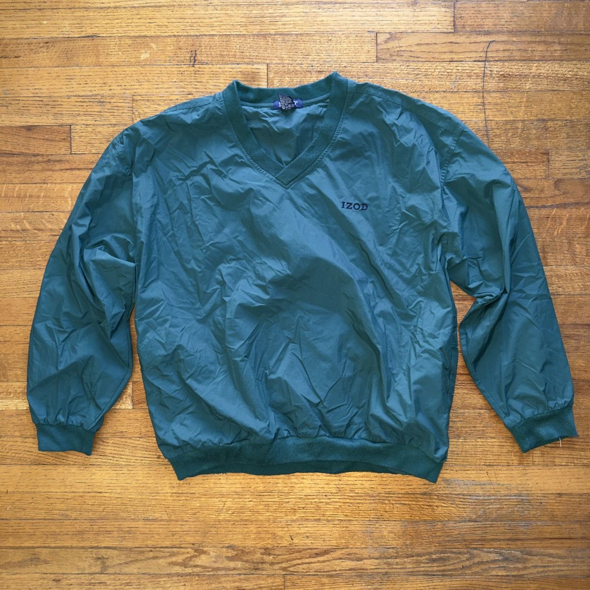Izod IZOD Pullover V Neck Windbreaker Green Large Size US L / EU 52-54 / 3 - 1 Thumbnail