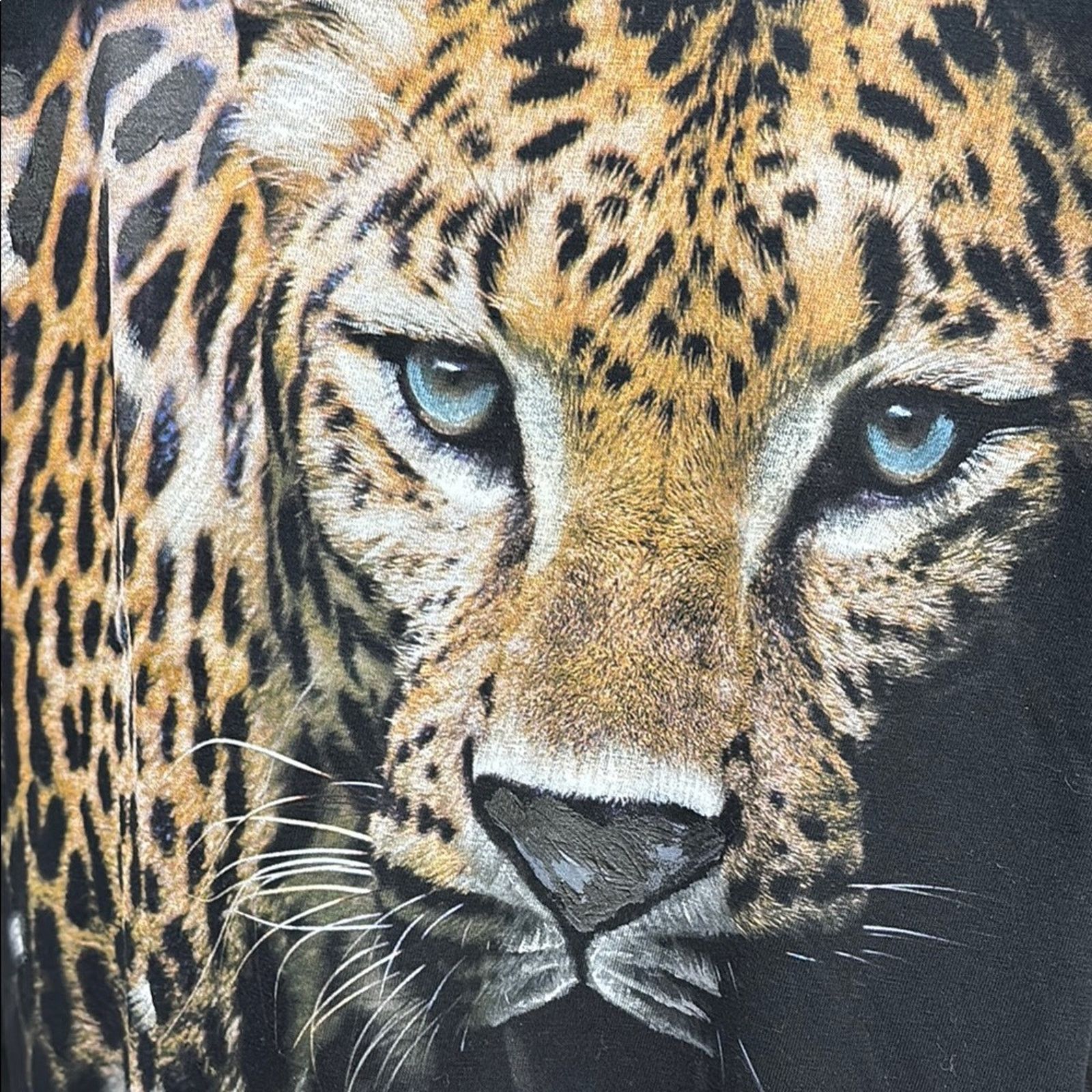 Etro NWT Etro Black Short Sleeve Tee with Leopard hand paintin XL Size US XL / EU 56 / 4 - 4 Thumbnail