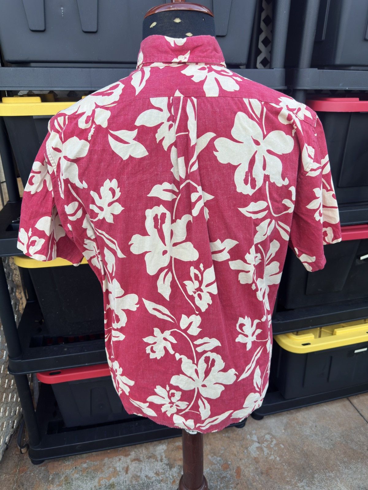Reyn Spooner Reyn Spooner Phil Edwards Red/Beige Hawaiian Print Men's L Size US L / EU 52-54 / 3 - 2 Thumbnail
