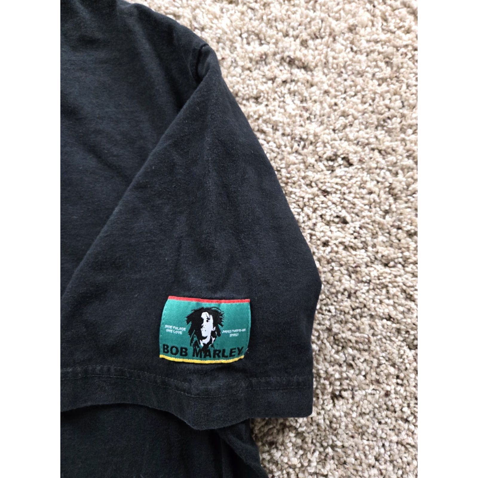 Vintage Bob Marley Shoe Palace Shirt Mens Large Black Graphic Short Sleeve Rasta Size US L / EU 52-54 / 3 - 4 Thumbnail