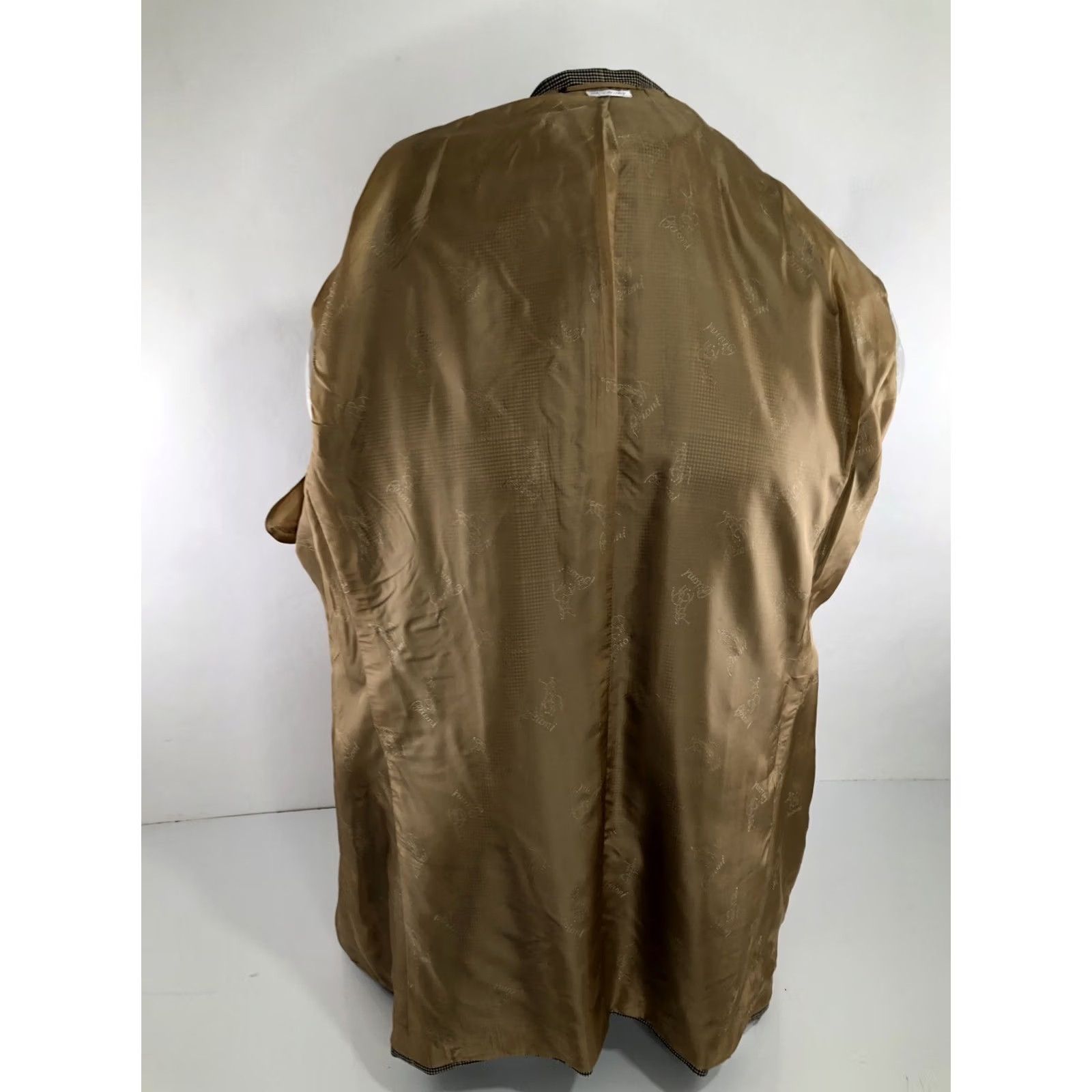 Brioni Brioni Jacket Mens 50 Brown NEIMAN MARCUS ITALY WOOL BLEND Windowpane Blazer Size 50R - 5 Thumbnail