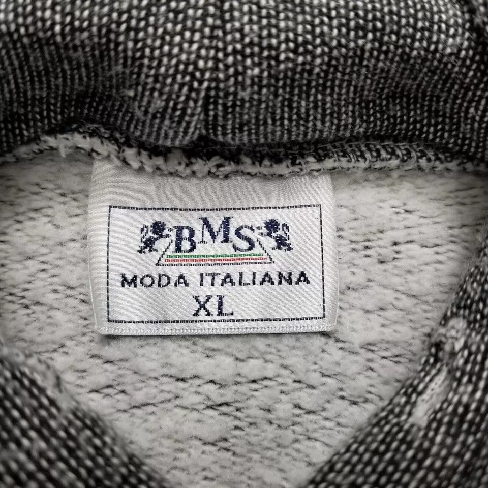Other Mens Hoodie XL Gray Pullover Pockets BMS Moda Italiana Logo Size US XL / EU 56 / 4 - 8 Thumbnail