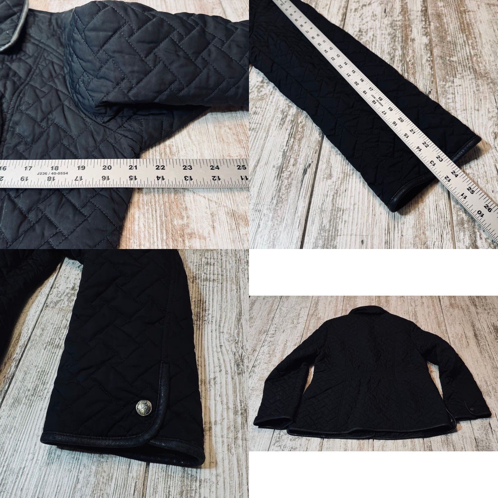 Cole Haan VINTAGE Cole Haan Jacket Womens Medium Quilted Button Down Pockets Lamb Skin Trim 7491 Size M / US 6-8 / IT 42-44 - 9 Thumbnail
