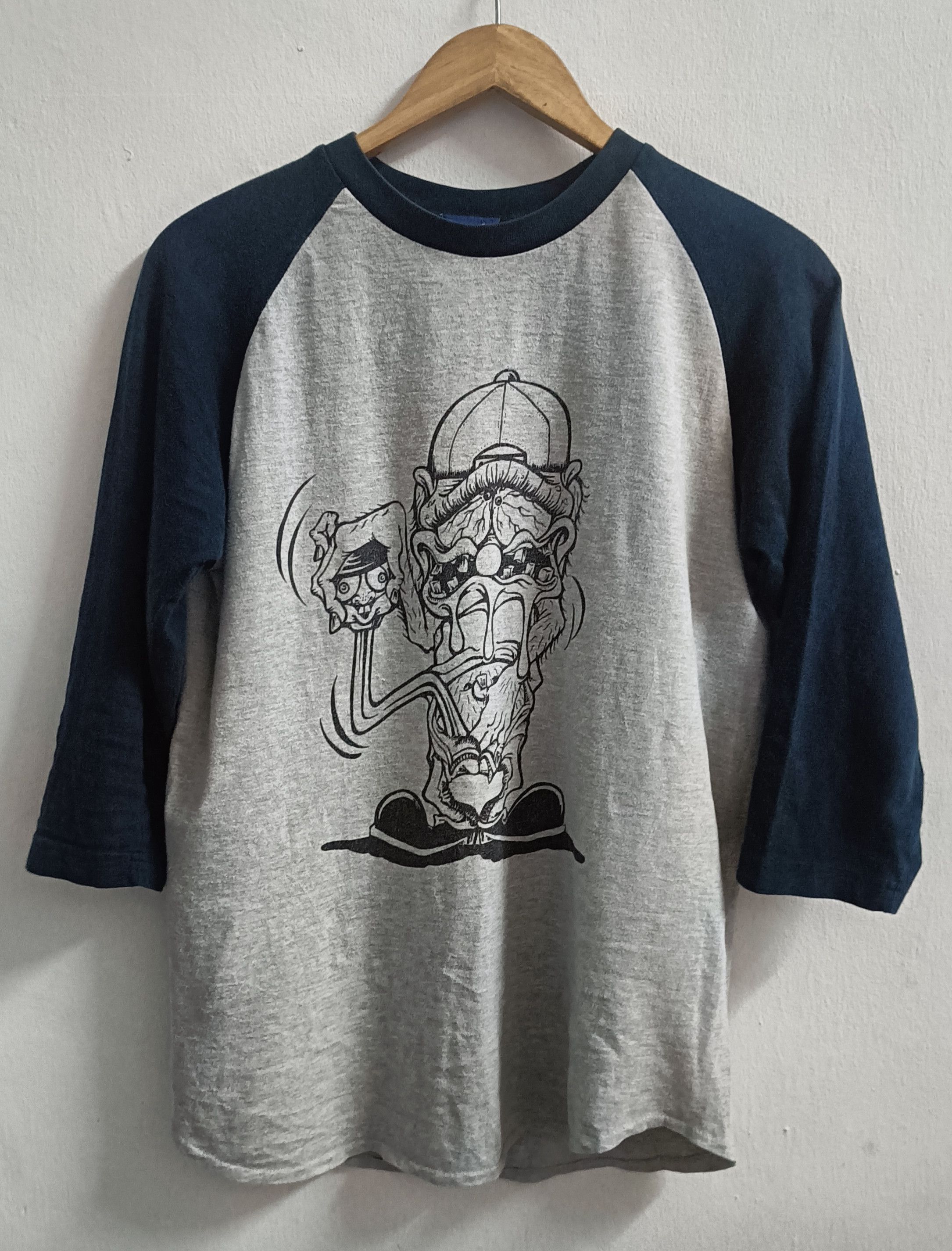Japanese Brand 🔥🔥Rare Rod Kustom Motorcycle Psycho Wheels Long Sleeve Tee Size US L / EU 52-54 / 3 - 1 Thumbnail