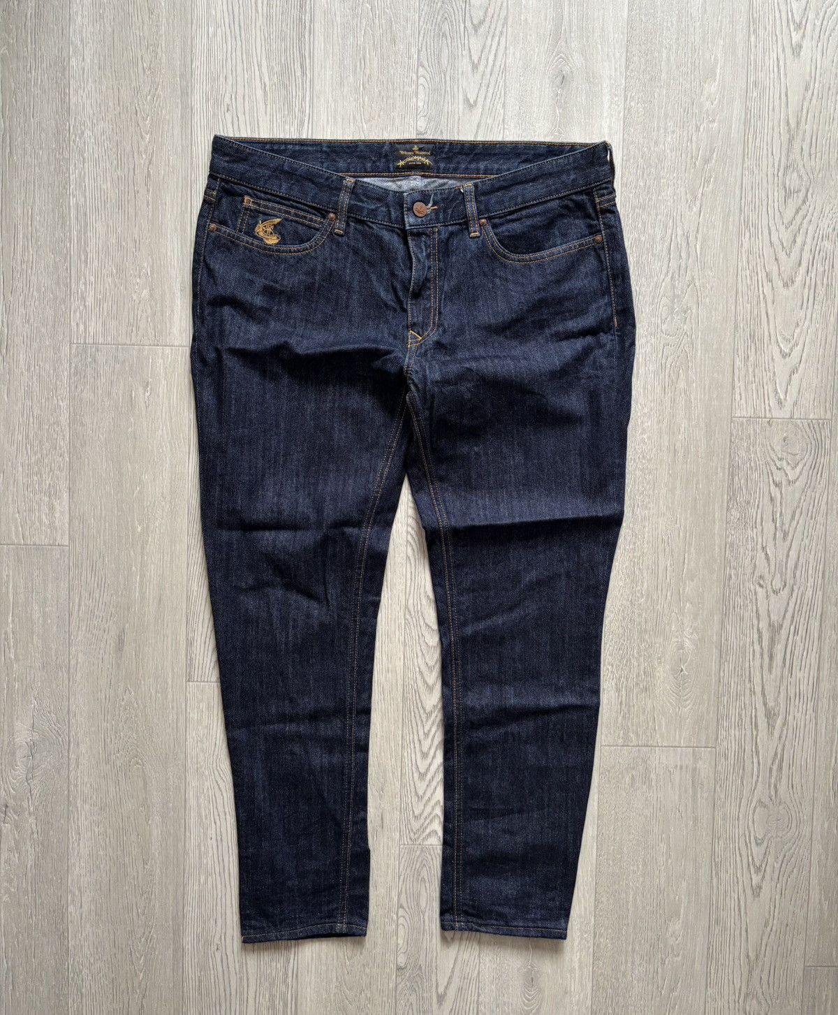 Designer × Vintage × Vivienne Westwood Vintage Vivienne Westwood Slim Jeans Big Logo Size US 32 / EU 48 - 2 Thumbnail