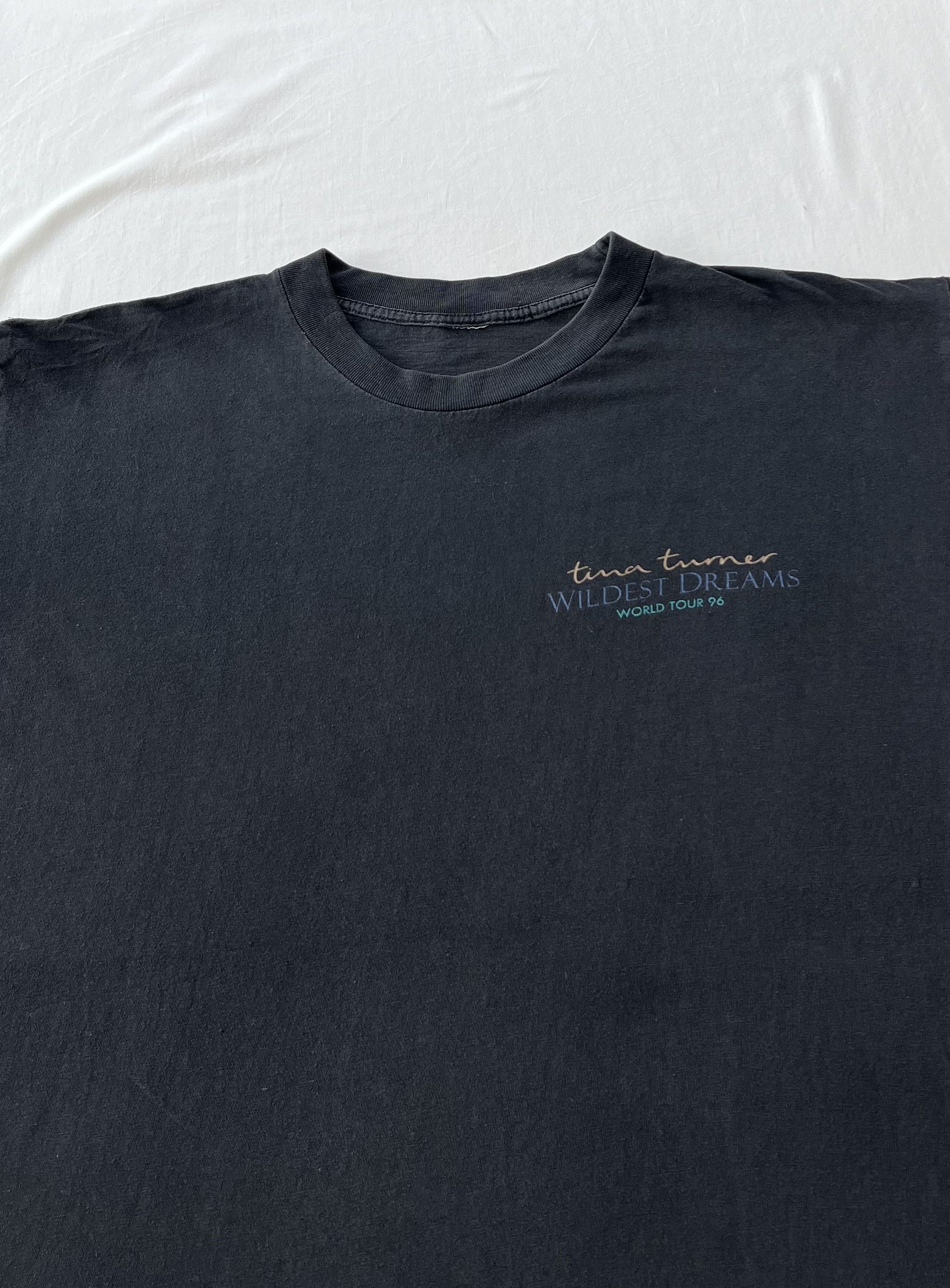 Band Tees Vintage 1996 Tina Turner Wildest Dreams Tour Black T-shirt Size US XL / EU 56 / 4 - 3 Thumbnail