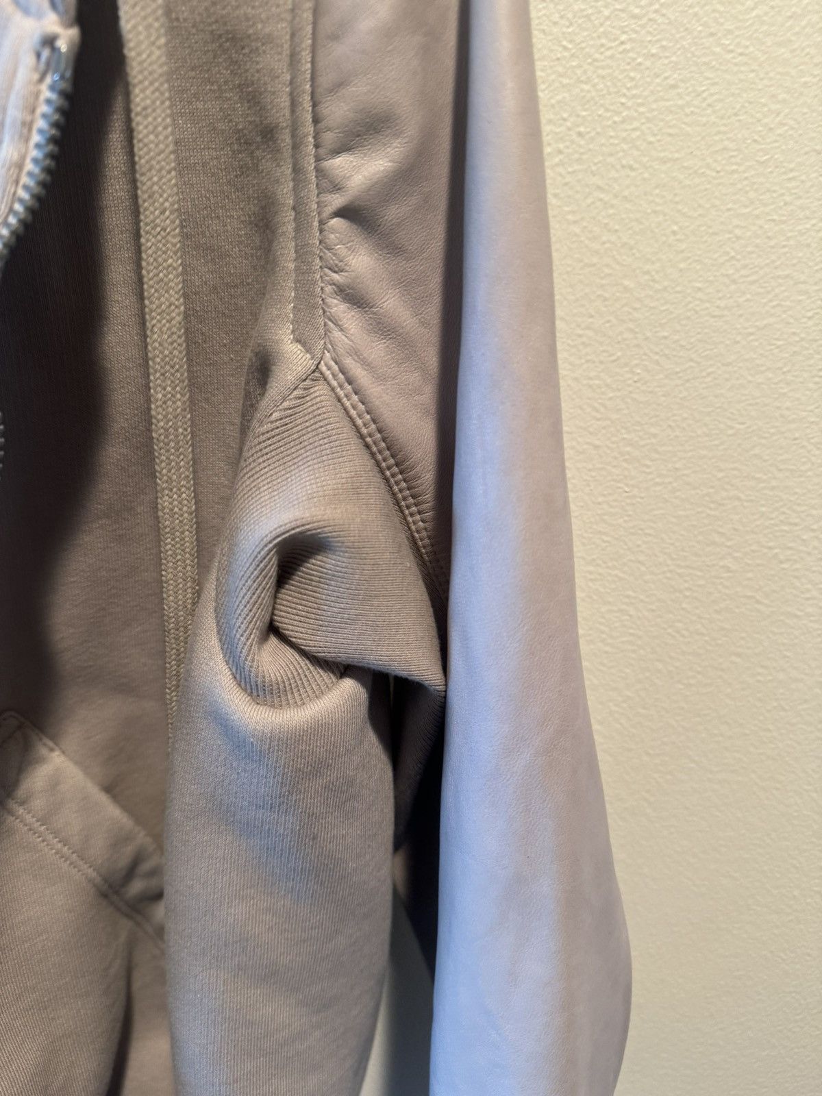 Rick Owens Drkshdw Lambskin sleeve hoodie Size L / US 10 / IT 46 - 9 Thumbnail