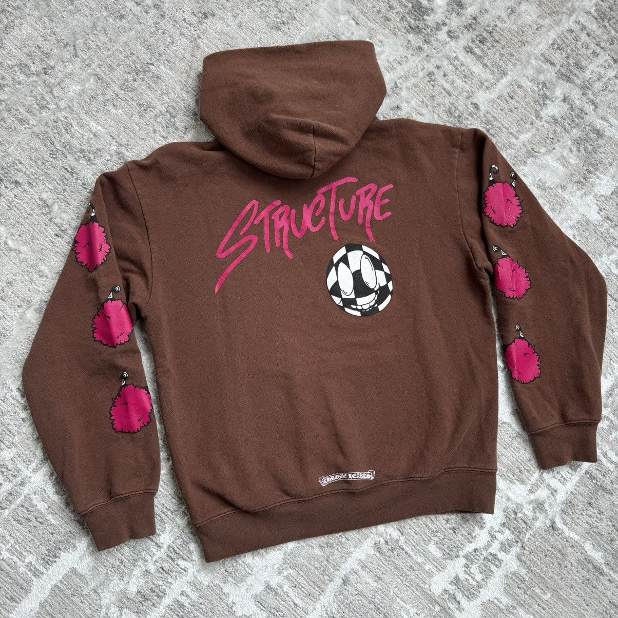 【Chrome Hearts × Matty Boy】Structure Sweatshirt Brown Chrome Hearts Matty Boy Structure Crewneck Sweatshirt Brown